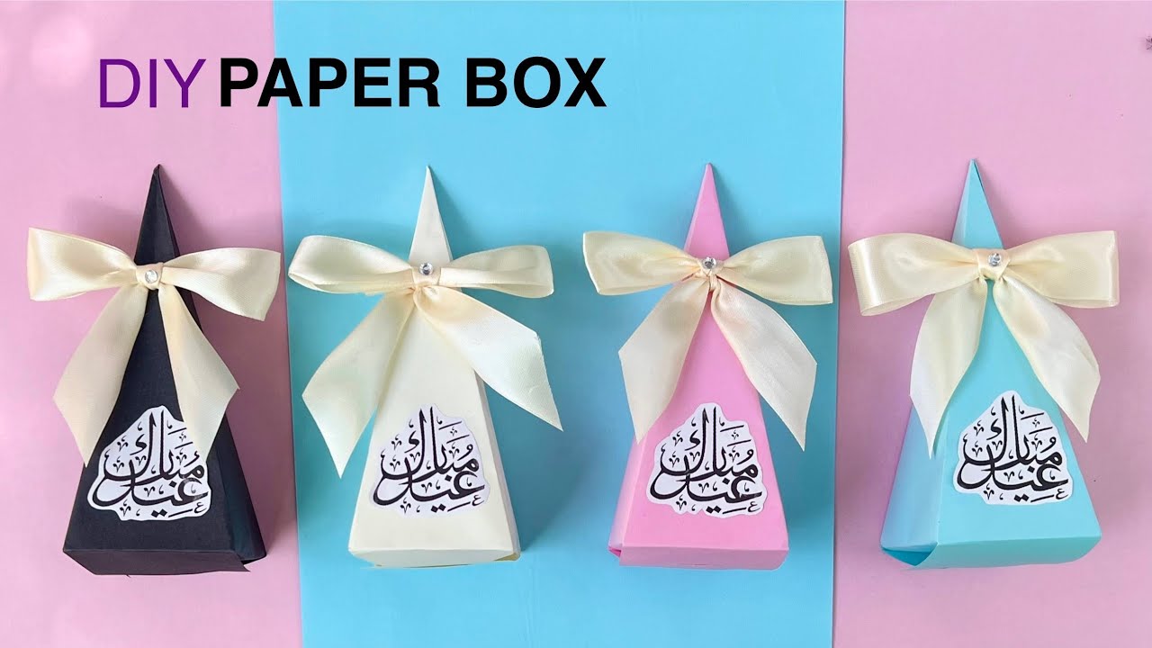 DIY Paper Gift Box / How to Make a Paper Box / Gift Box tutorial / Slice Box 