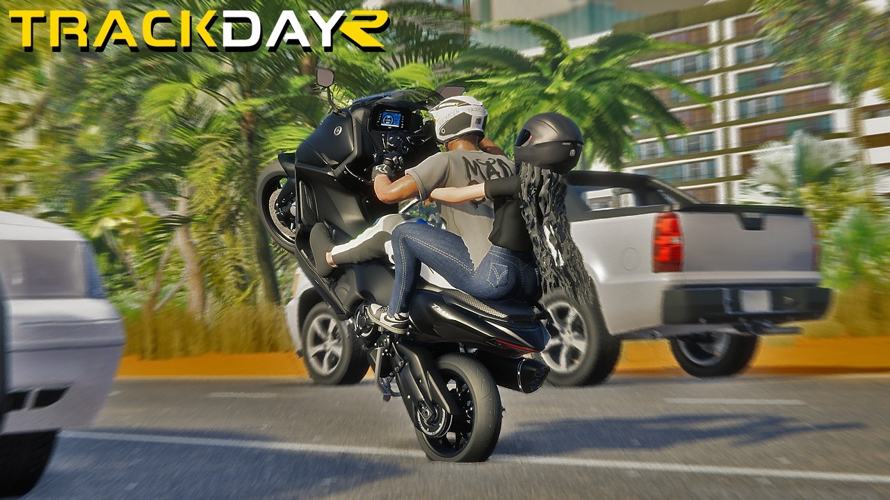 ELLE A KIFFÉ LE TMAX À 200 KM/H SUR L'AUTOROUTE | TrackDayR