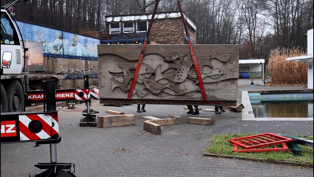 Sanierung Freibad Eschbachtal | Special | Rückbau Reliefe