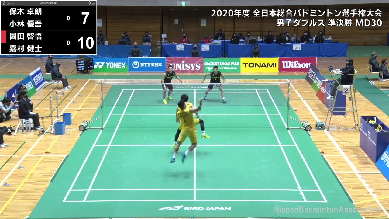 DIGEST【全日本総合2020】MD準決勝 保木卓朗/小林優吾(トナミ運輸) vs 園田啓悟/嘉村健士(トナミ運輸)
