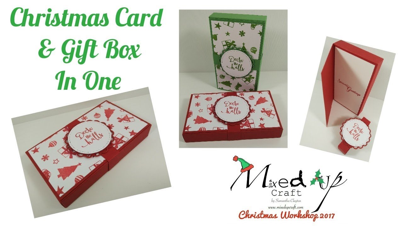 Card & Gift Box in One | Christmas Workshop 2017