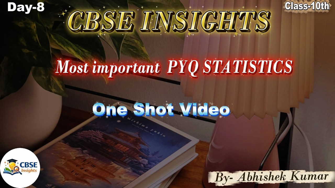 CBSE Class-10th | Most Important( PYQ ) Statistics | One Shot Video | CBSE Exam 2026 #cbse2026