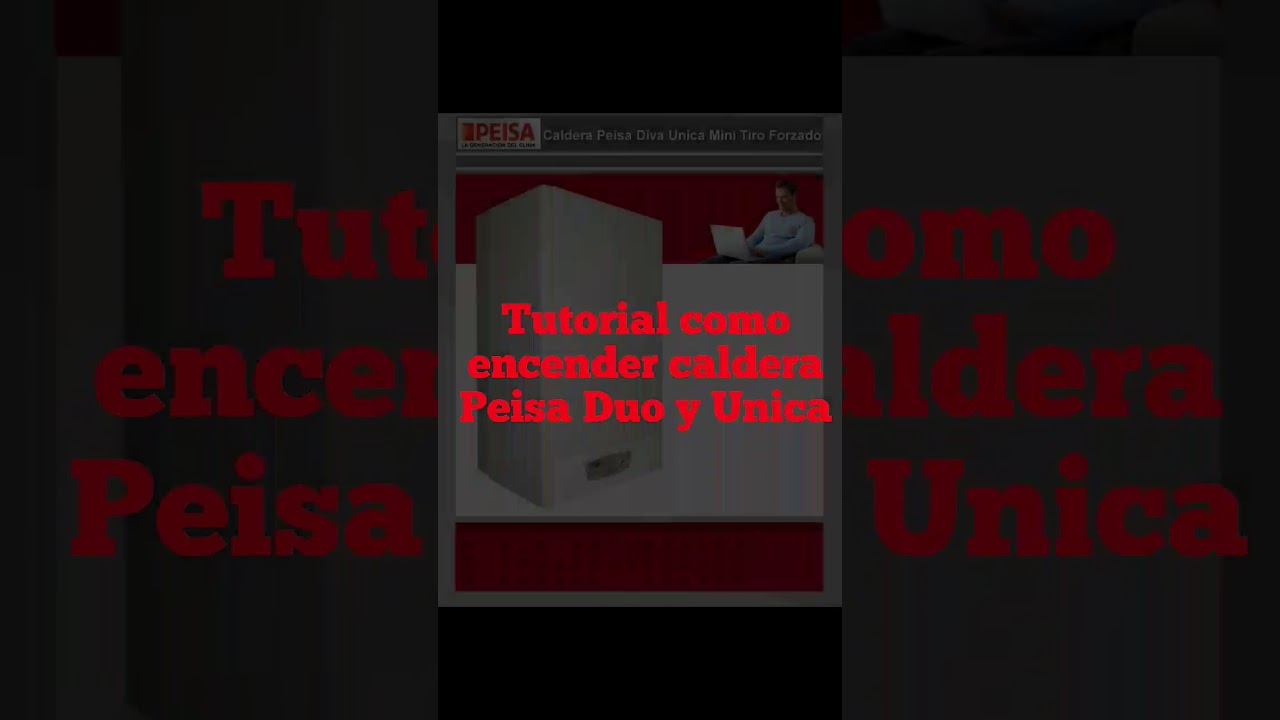 Encendido y puesta en marcha de caldera Peisa Duo y Unica