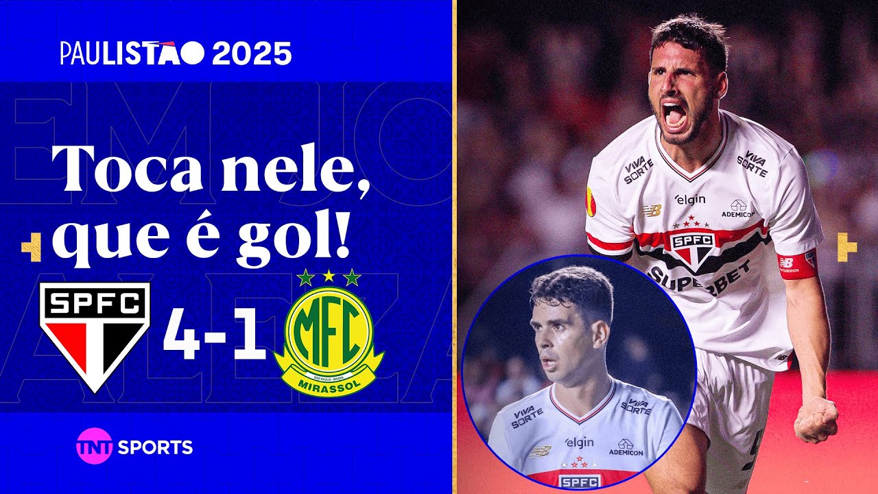 CALLERI VOLTA A MARCAR E OSCAR CRAVOU MAIS UM! SÃO PAULO 4X1 MIRASSOL | PAULISTÃO 2025