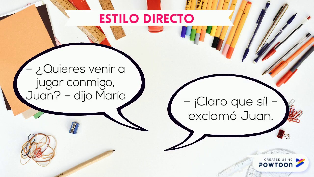 Di&aacute;logo escrito: estilo directo e indirecto