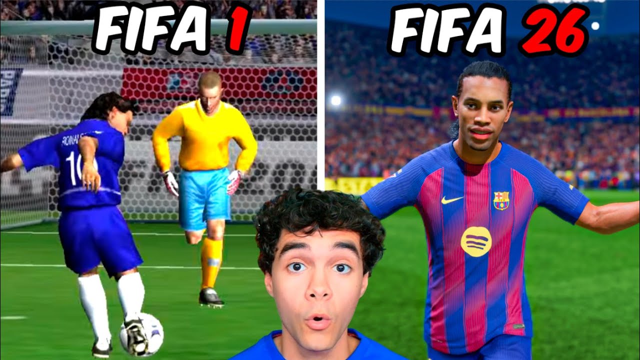 ¡JUEGO CON RONALDINHO EN TODOS LOS FIFA!