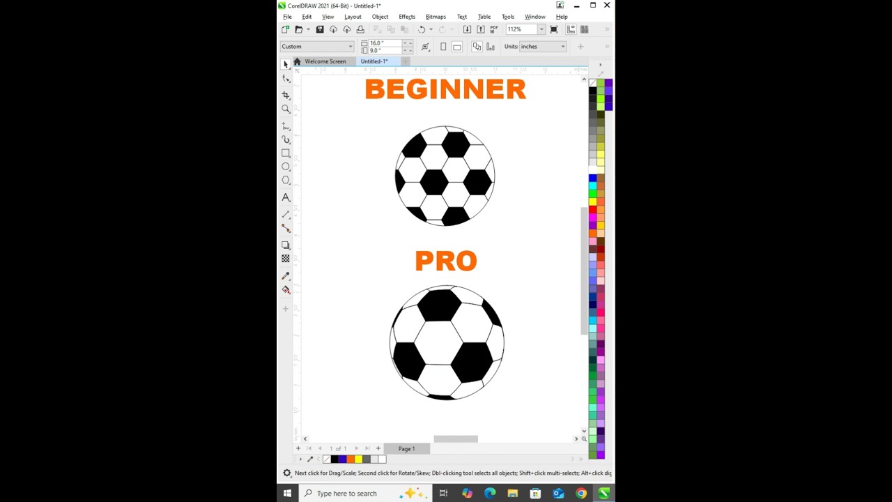 Coreldraw Tutorial - How To Football Design For More Tips