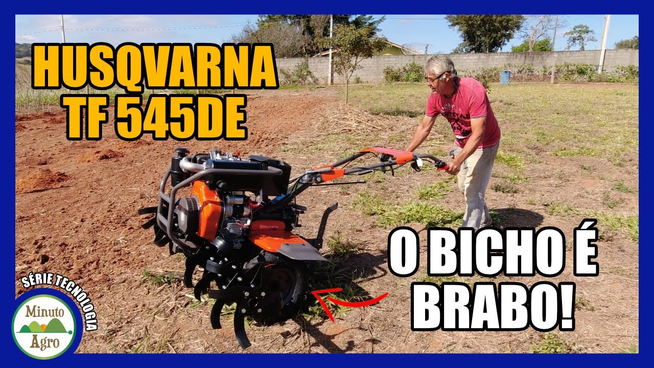 Motocultivador - Husqvarna TF 545de - Esse tratorito é bom!