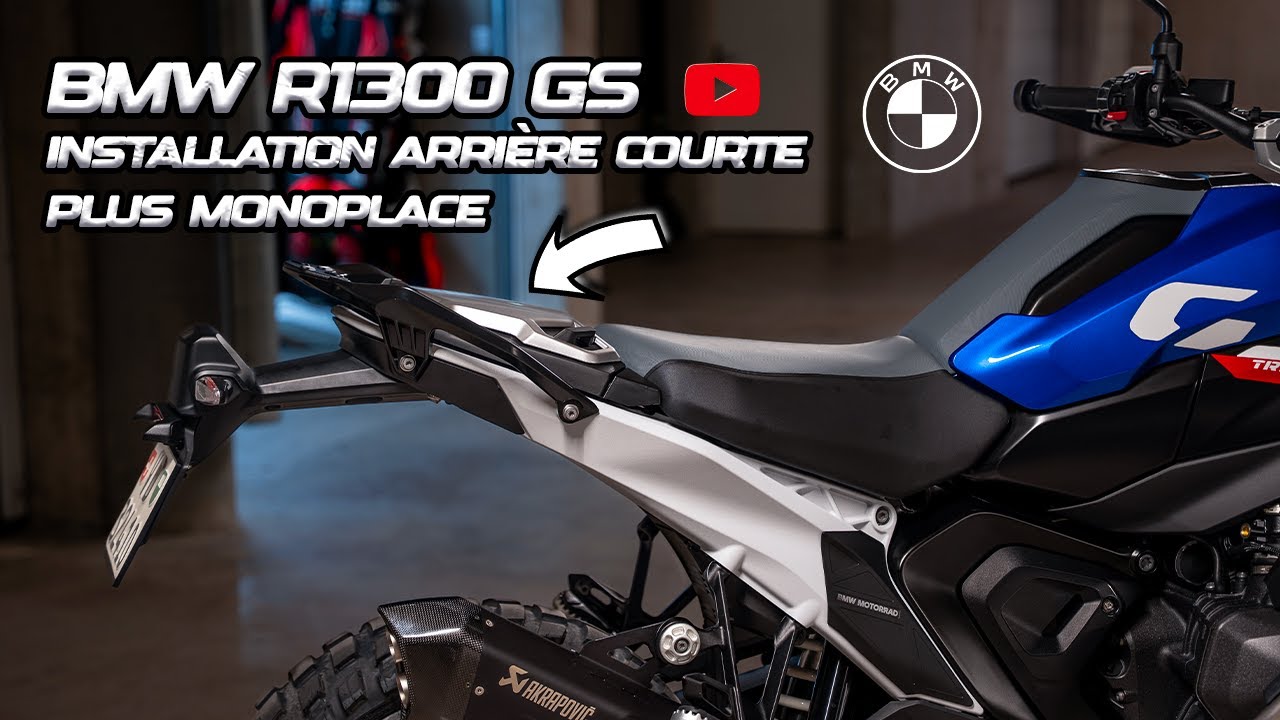 BMW R1300 GS installation arrière courte et monoplace 🔥