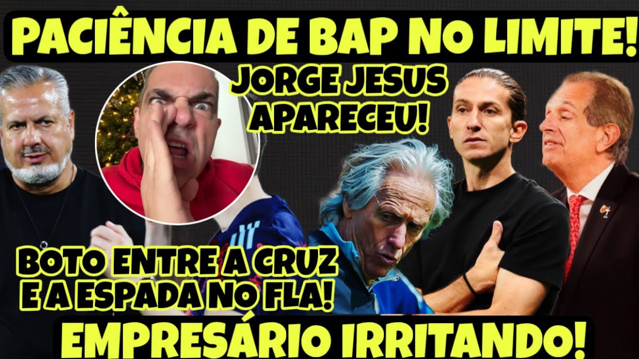 “JORGE JESUS NÃO É BÔBO”! BOTO EM PROBLEMAS! SITUAÇÃO DE FILIPE CHEGA NO LIMITE! DIRETORIA IRRITADA!