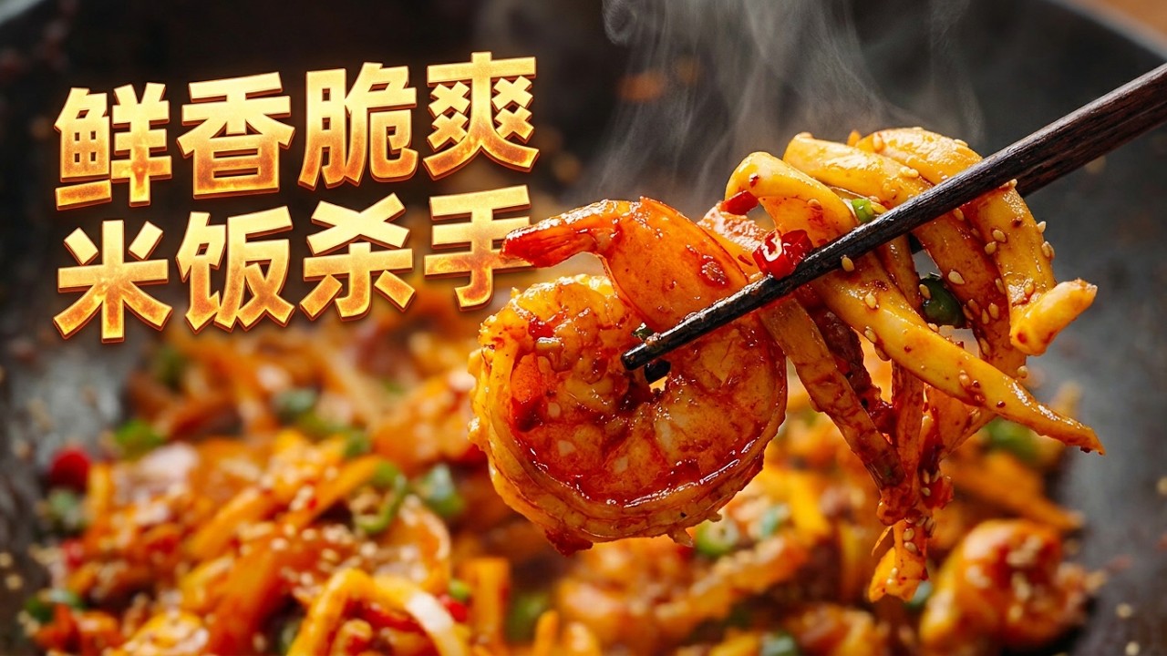 香辣鱿鱼，香辣入味，超好吃！ 自己下厨做饭菜之香辣鱿鱼 #味道好极了你们想吃吗 #晒出你们觉得很香的美食 #吃商