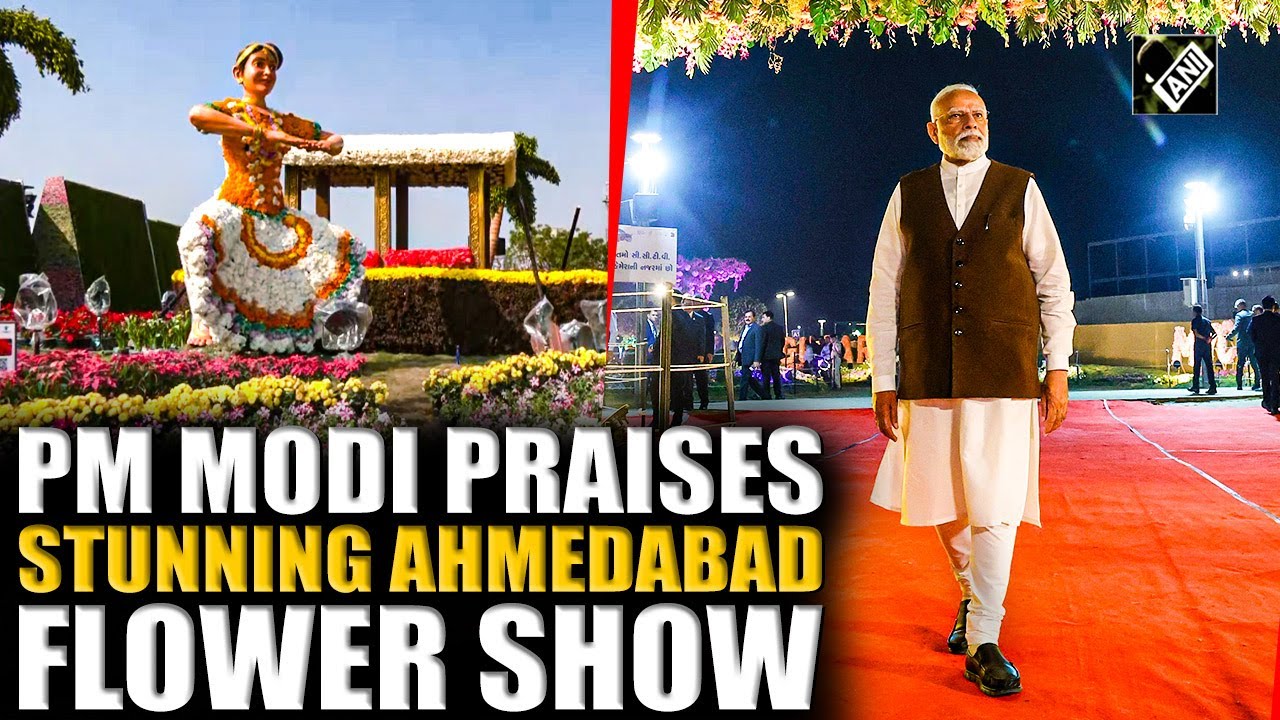 PM Modi praises &lsquo;enchanting&rsquo; Ahmedabad Flower Show as it sets 2 world records