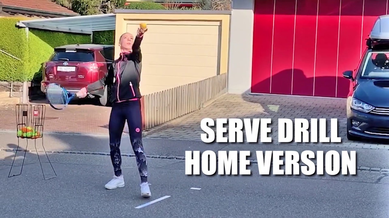 Serve Drill Home Version - Jalena Meyer - Stay at Home Tennis (Corona)