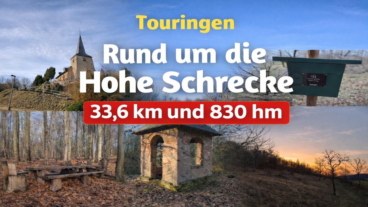 Auf Stempeljagd in Thüringen | Hohe Schrecke Wanderung 33,6 km