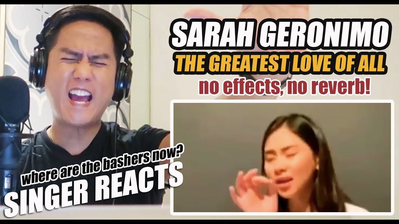 SARAH SINGS THE GREATEST LOVE OF ALL | REACTION