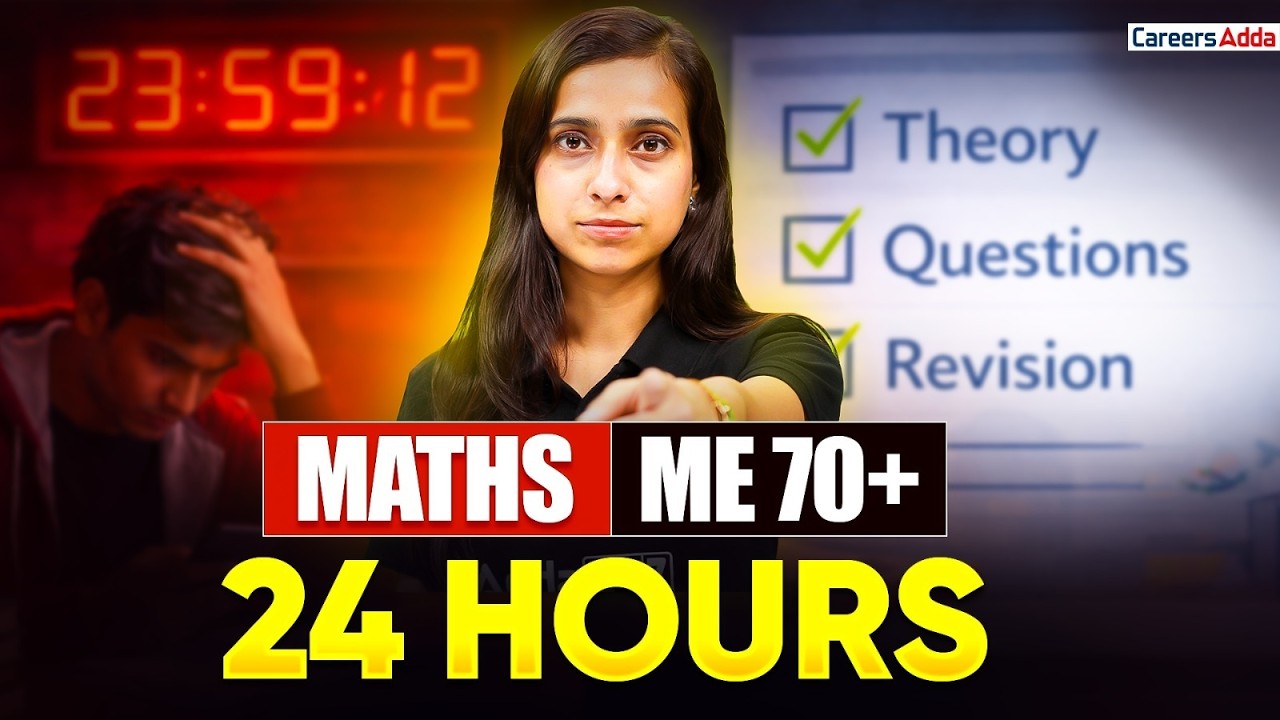 🔥 Score 70+ in Maths in Just 24 Hours! | Board Exam 2026 Strategy