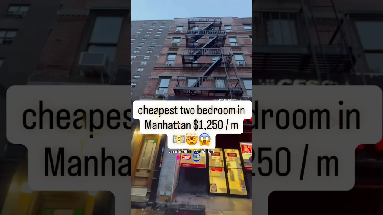 Самая дешевая квартира с 2 спальнями на Манхэттене 🗽 Всего 1250 долларов в месяц | Экскурсия по д...