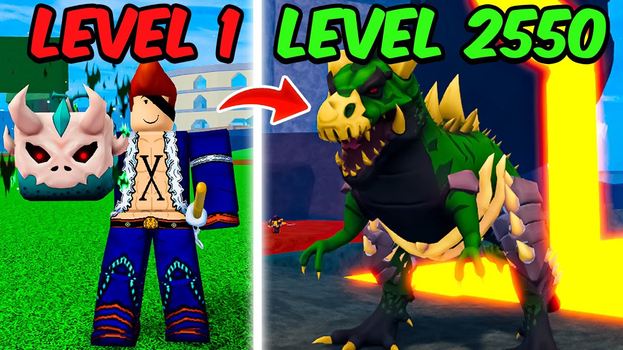 Noob To MAX LEVEL With T-REX Fruit in Blox Fruits!
