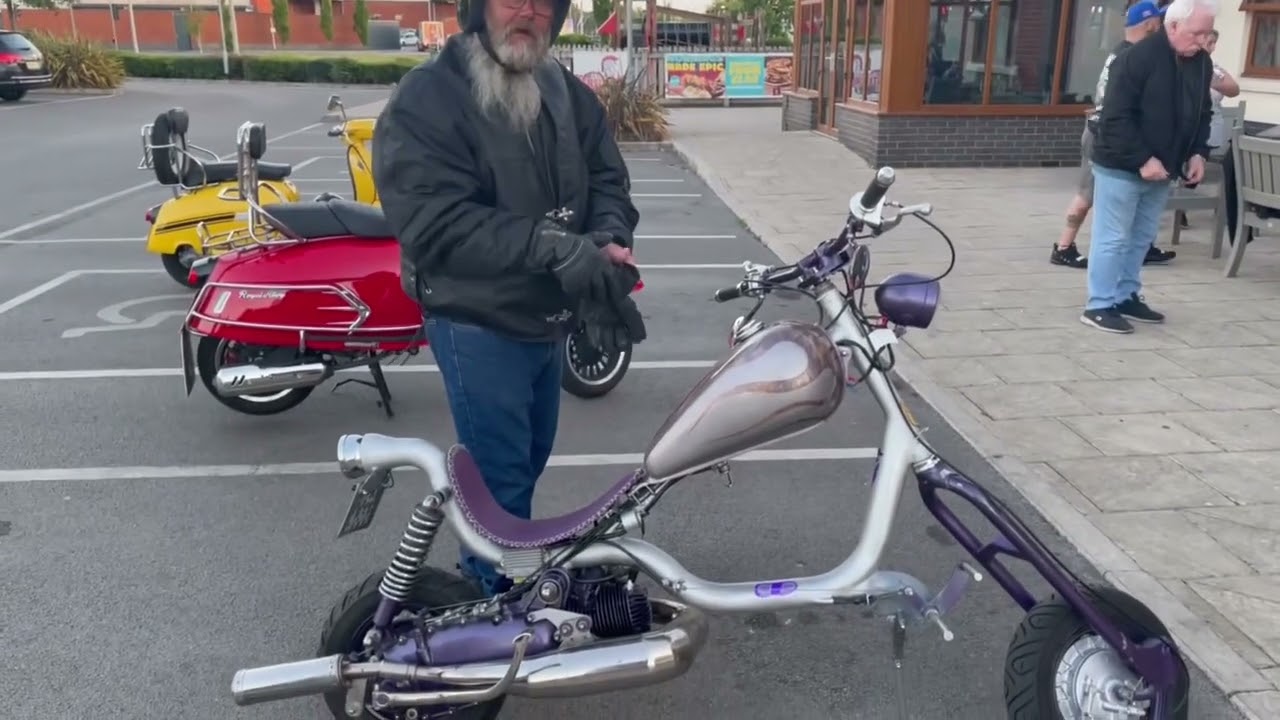 This Lambretta Chopper Is a Little beauty . Owned by my mate Andy .