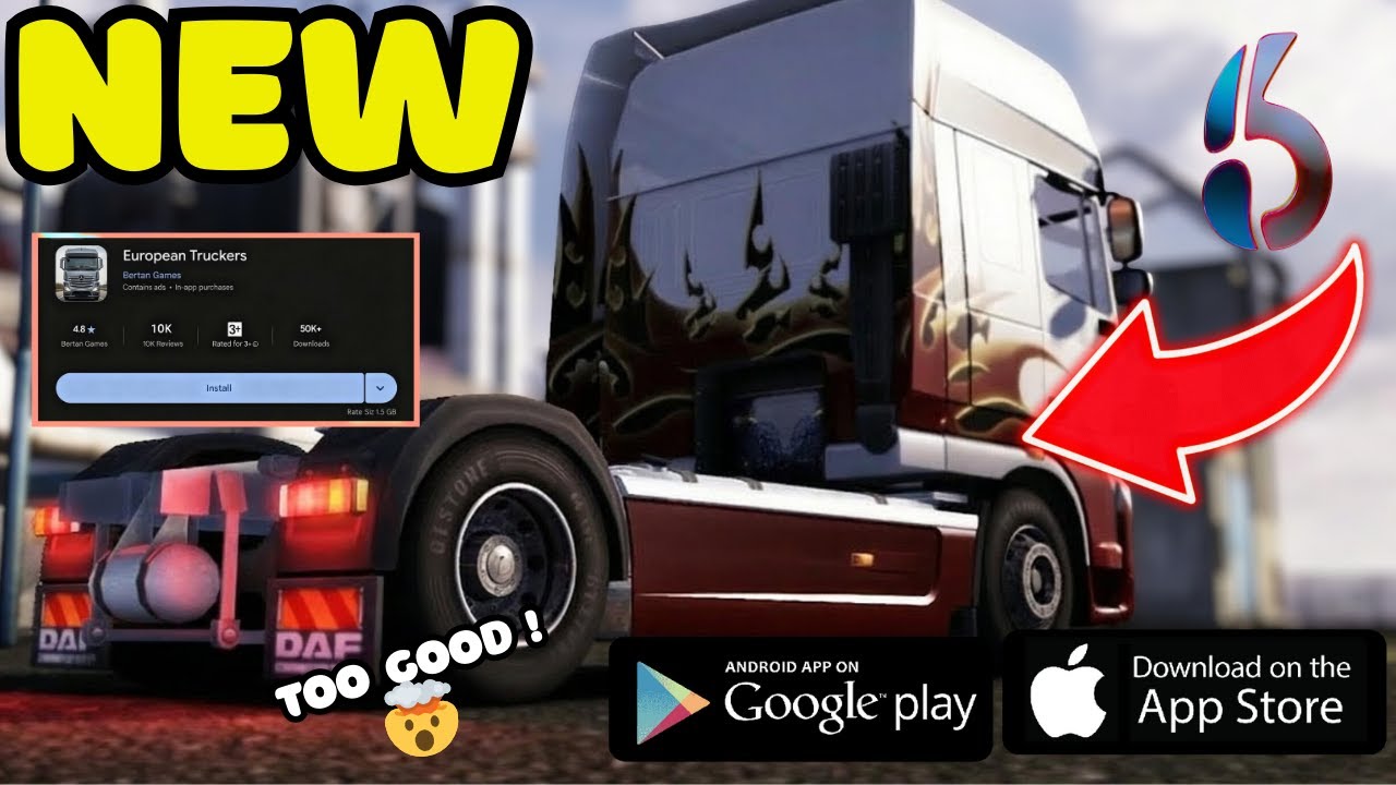 НОВЫЙ Euro Truck Simulator для Android и iOS лучше, чем TOE3 | полная информация ✅✅