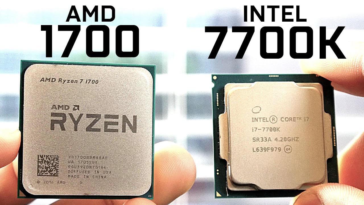 AMD 1700 vs Intel 7700K - CPU Comparison