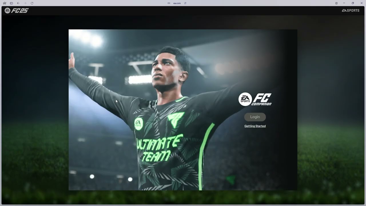 Как открыть и войти в веб-приложение EA FC 25 (приложение-компаньон FC 25 Ultimate Team)