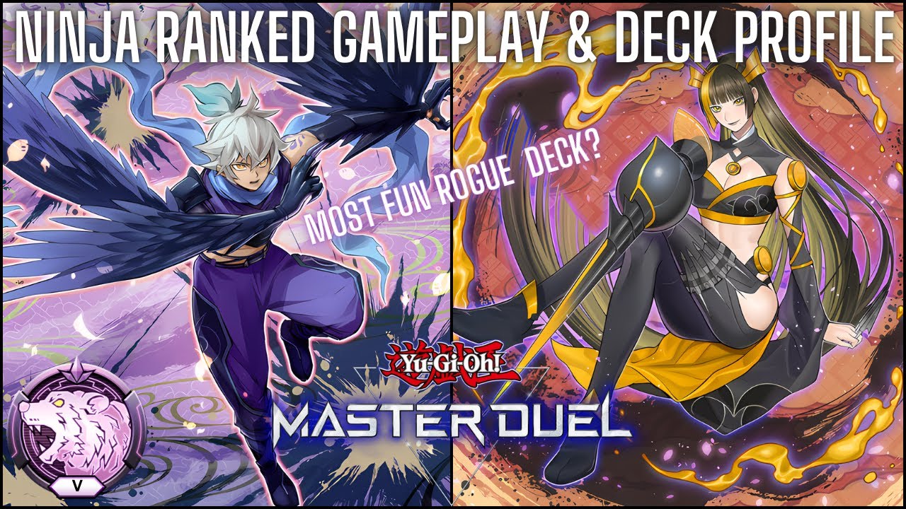 Ninja Ranked Gameplay & Deck Profile! Most Fun Rogue Deck? [Yu-Gi-Oh! Master Duel]