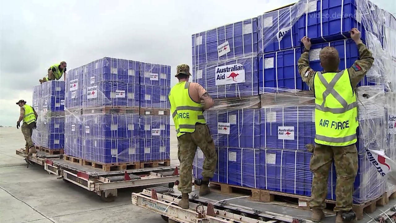 Humanitarian aid arrives in Myanmar