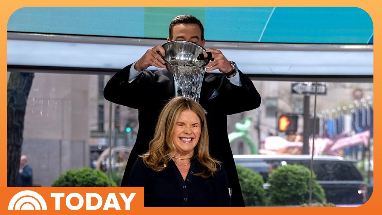 See Jenna Bush Hager accept Ice Bucket Challenge on TODAY
