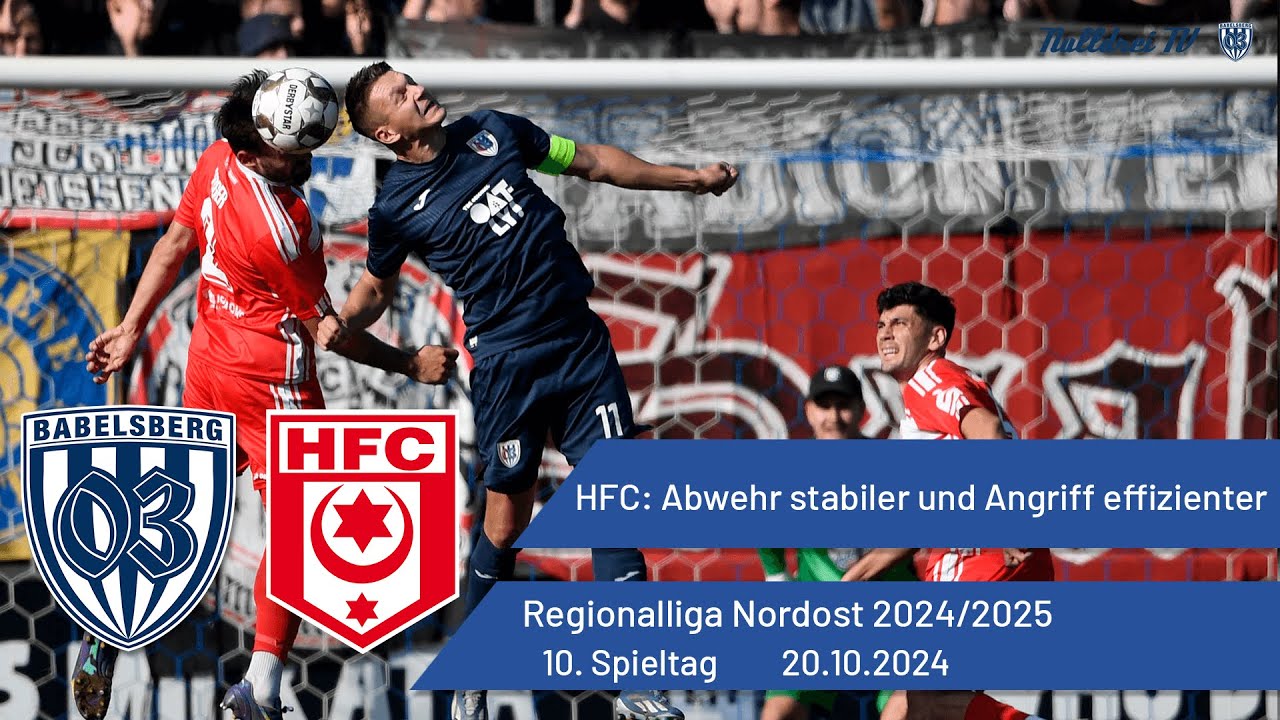 HFC: Abwehr stabiler und Angriff effizienter | Babelsberg 03 vs. HFC Chemie | #nulldreitv | 24/25