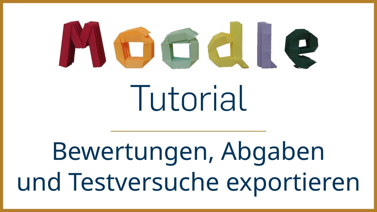 Bewertungen, Abgaben und Testversuche exportieren
