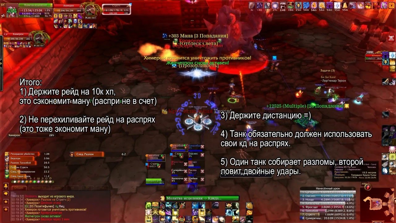 Химерон героик (Chimaeron hard mode). Подробная тактика