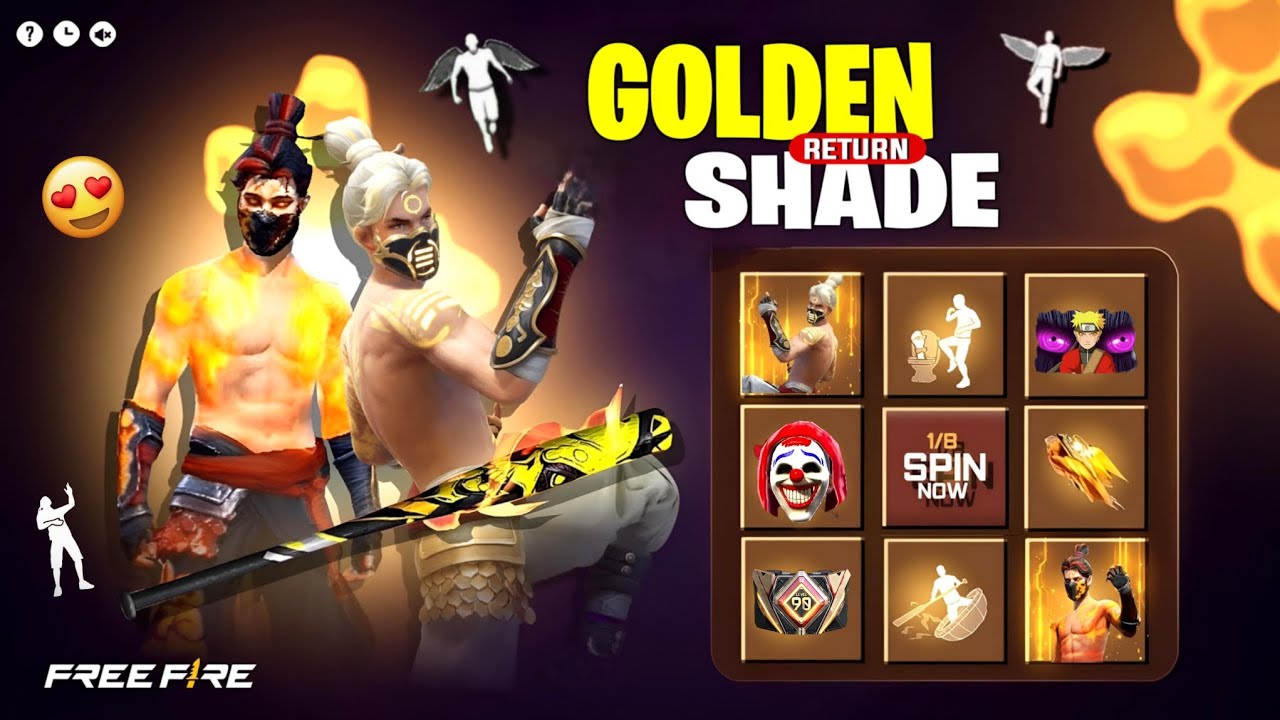 Golden Shade Bundle Return 🤯💥 | LoL emote return 2025 | Classic Jazz Pant Return | Ff New Event