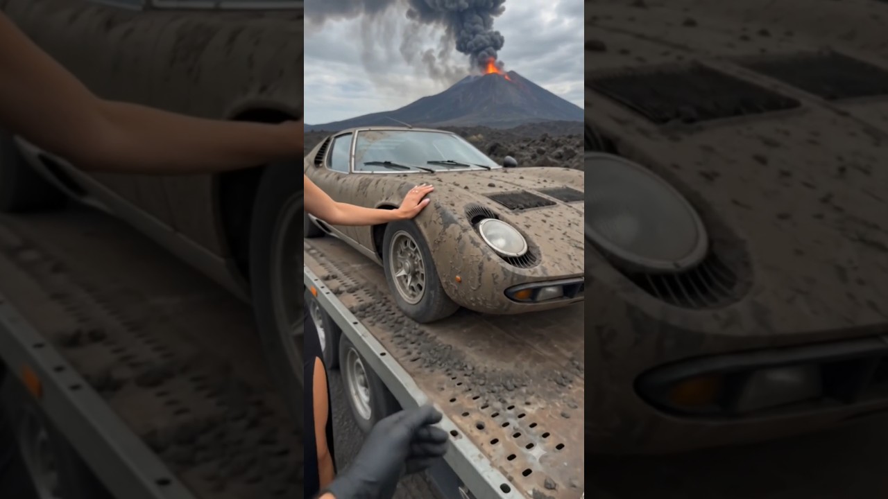 She Found Her Lamborghini Buried Under Lava... 🌋🔥