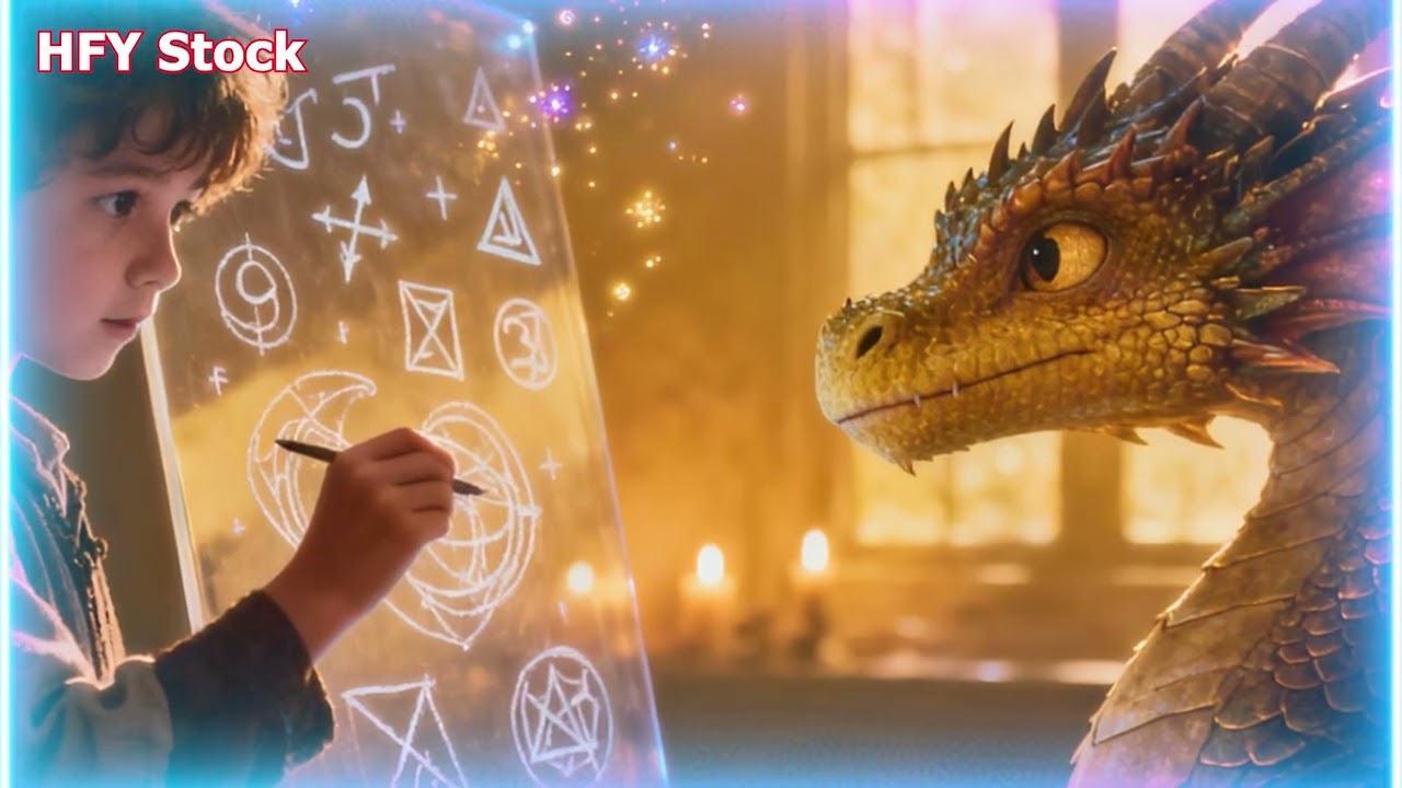 A Human Child, Completely Unaware That He Is Creating Ancient Dragon Symbols HFY