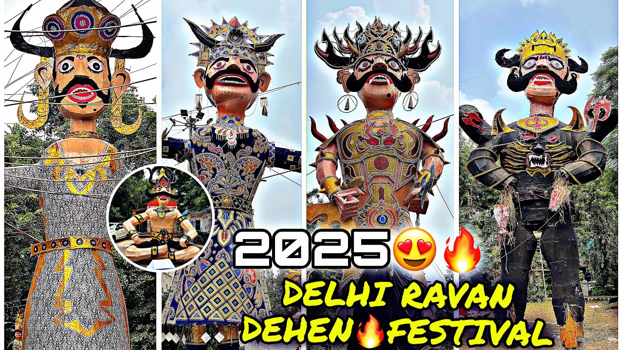 2025 RAVAN DAHAN 50+ RAVAN🔥| PATEL NAGAR | NEW DELHI - DUSSEHRA FESTIVAL | KadamOP VLOGS 