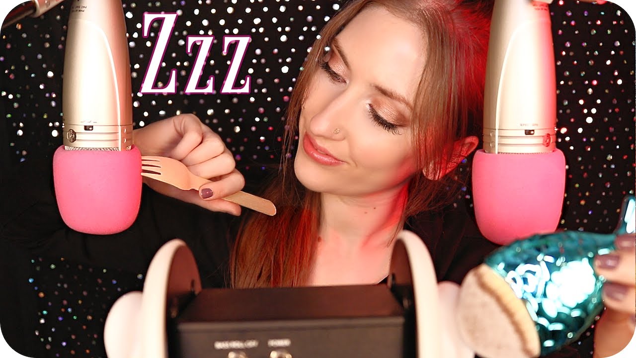 ASMR 4 x Deep Ear Attention👂 Ear Massage, Mic Scratching, Brushing, Cleaning, Gel Pads, Fluffy Mics
