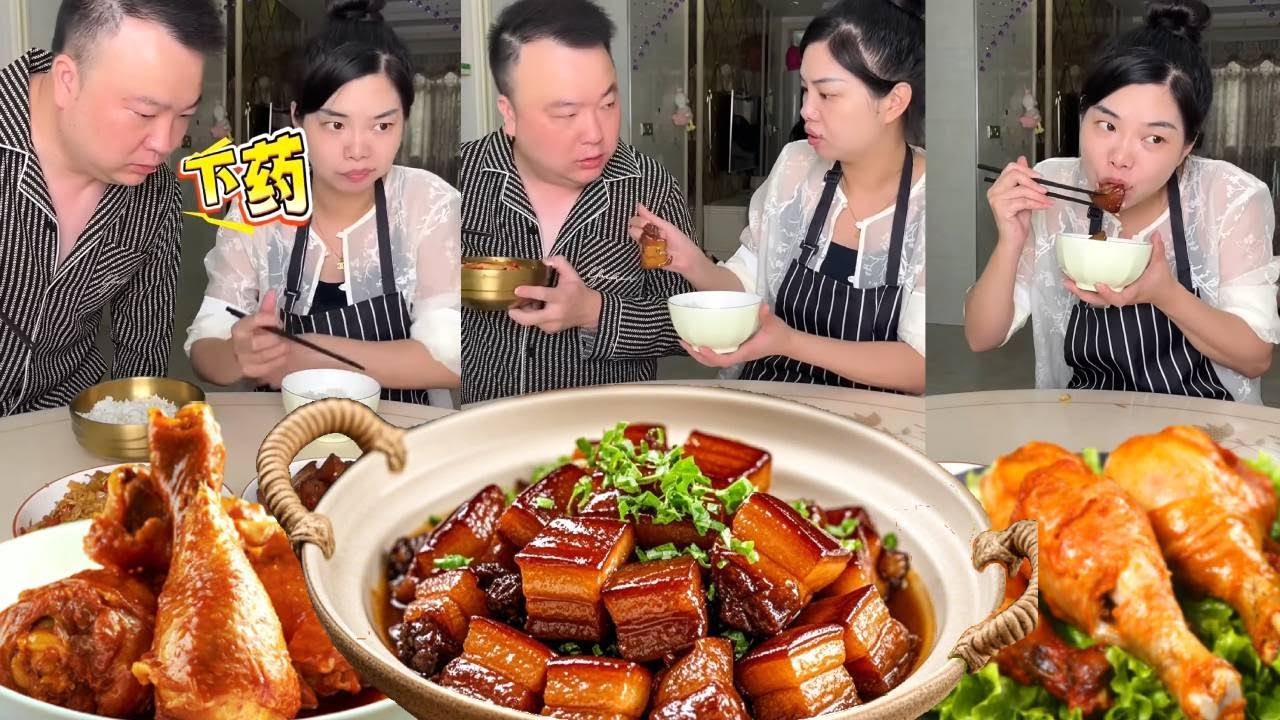 我让老公自己去拿筷子，给菜里“下药”不料却被发现，蠢老公的反应真是让我哭笑不得！#夫妻日常