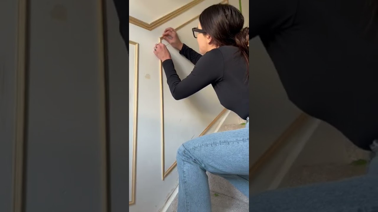 Отделка лестницы своими руками 🤩 #diy #diyideas #homerenovation #lifehacks