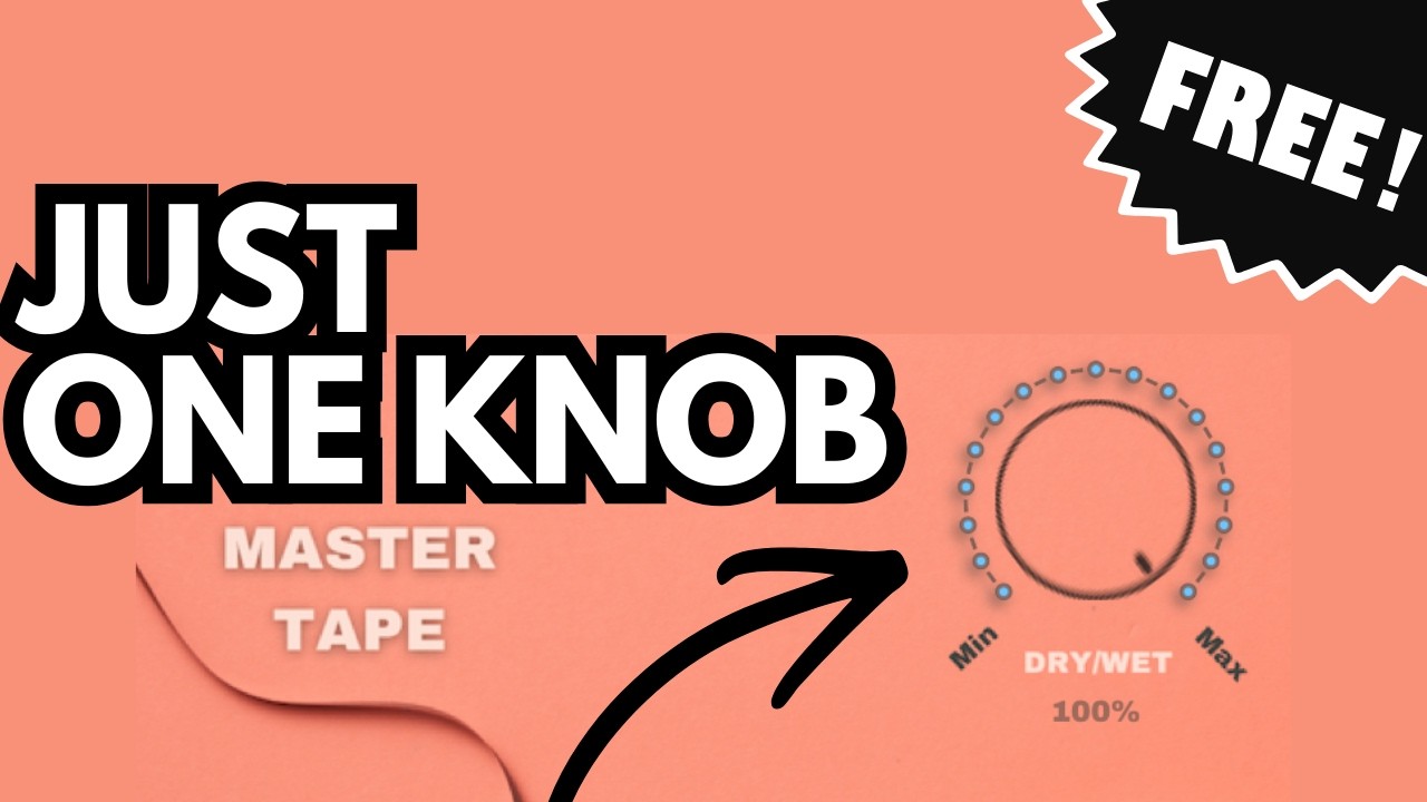 Бесплатный VST-плагин One Knob, Tape Saturation (ограниченное время действия)