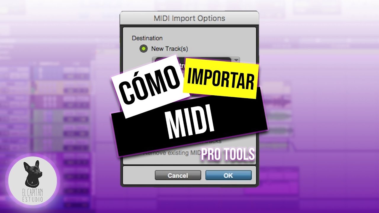 Pro Tools tutorial: Cómo IMPORTAR una canción MIDI