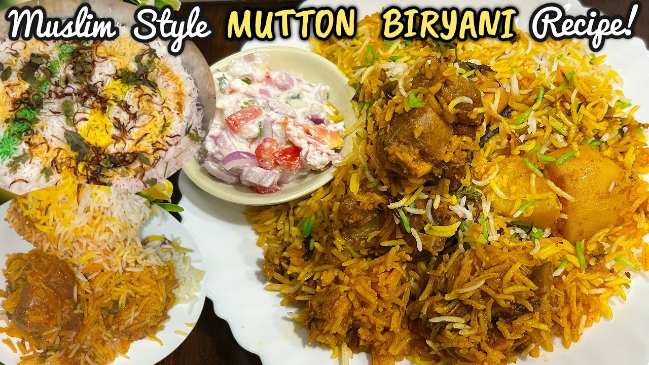 Simple & Very Tasty MUSLIM STYLE MUTTON BIRYANI | Mutton Biryani Tasty Recipe |👩🏻‍🍳