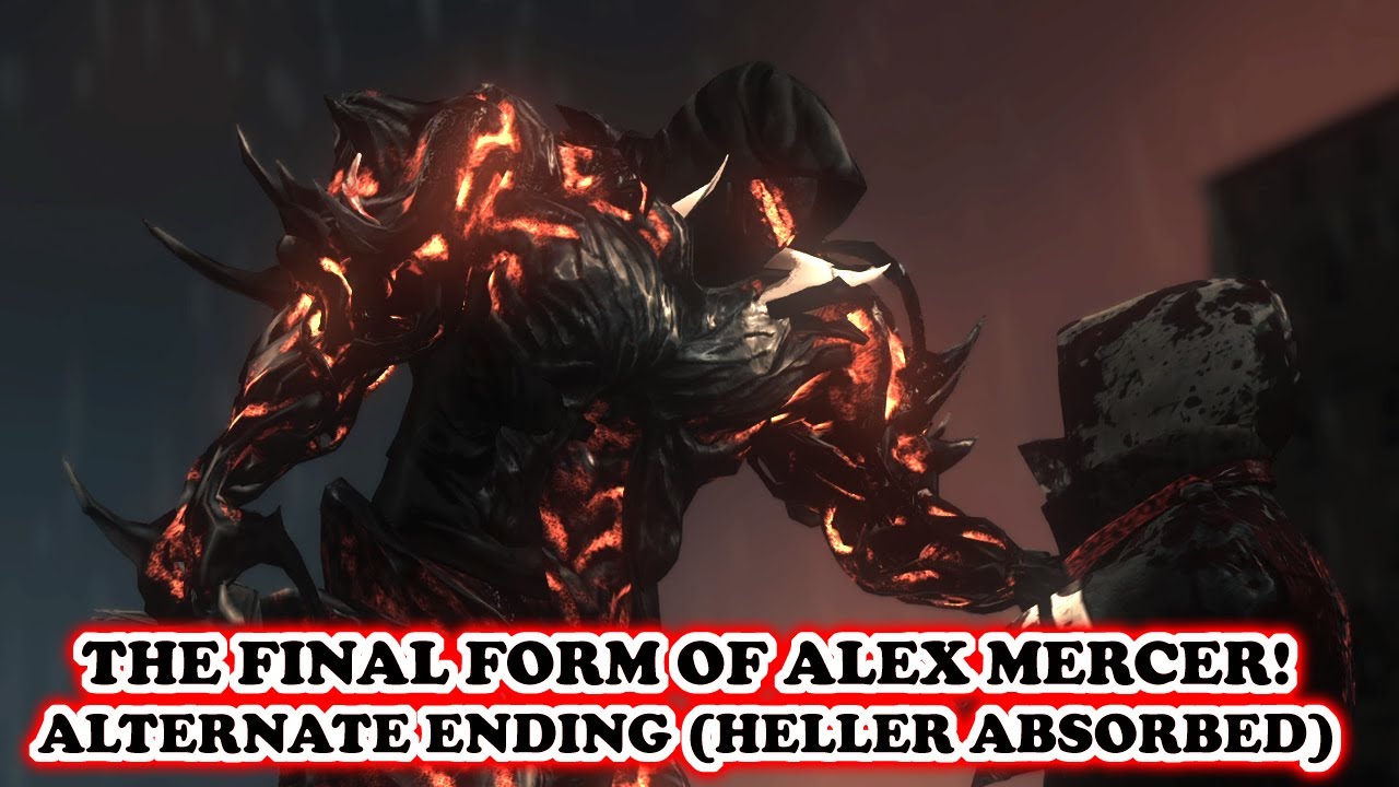 What Happens if Alex Mercer Absorb Heller! ABOMINATION GOD MODE FORM [ALTERNATE ENDING] Prototype 2