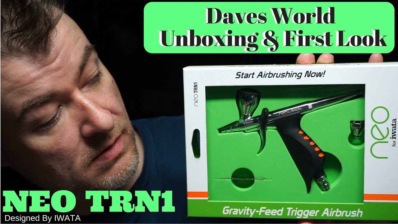 Iwata Neo TRN1 Gravity Feed Airbrush Unboxing & First Look