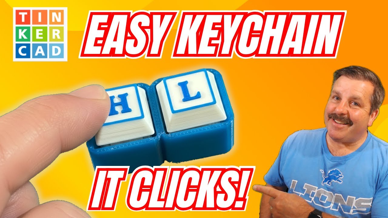 Make Custom Tinkercad Clicky Keychain Fidgets in Minutes!  💯🤯