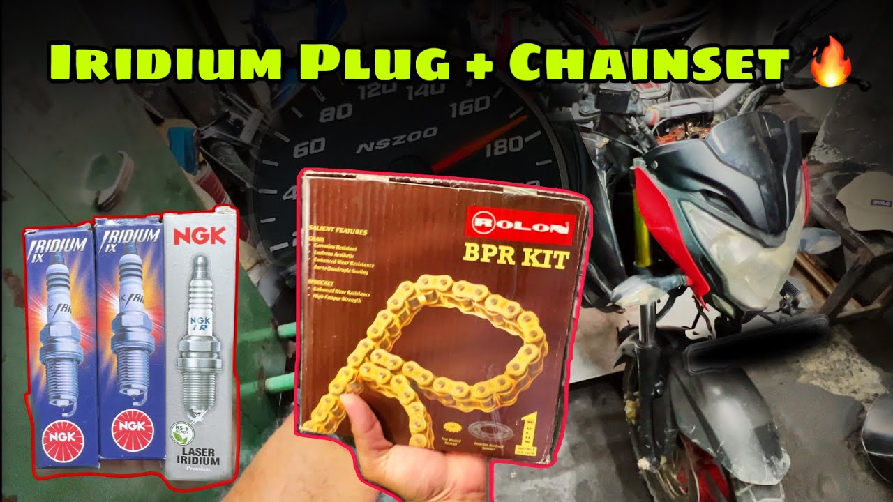 NS200 BS3 Top Speed Upgrade 🔥 Iridium Spark Plugs & Chainset Installation