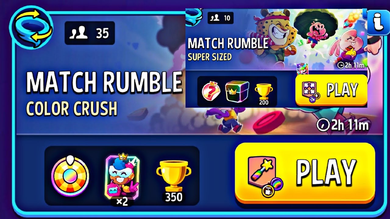color crush rainbow blow em up & supper sized lighting strikes match masters rumble gameplay