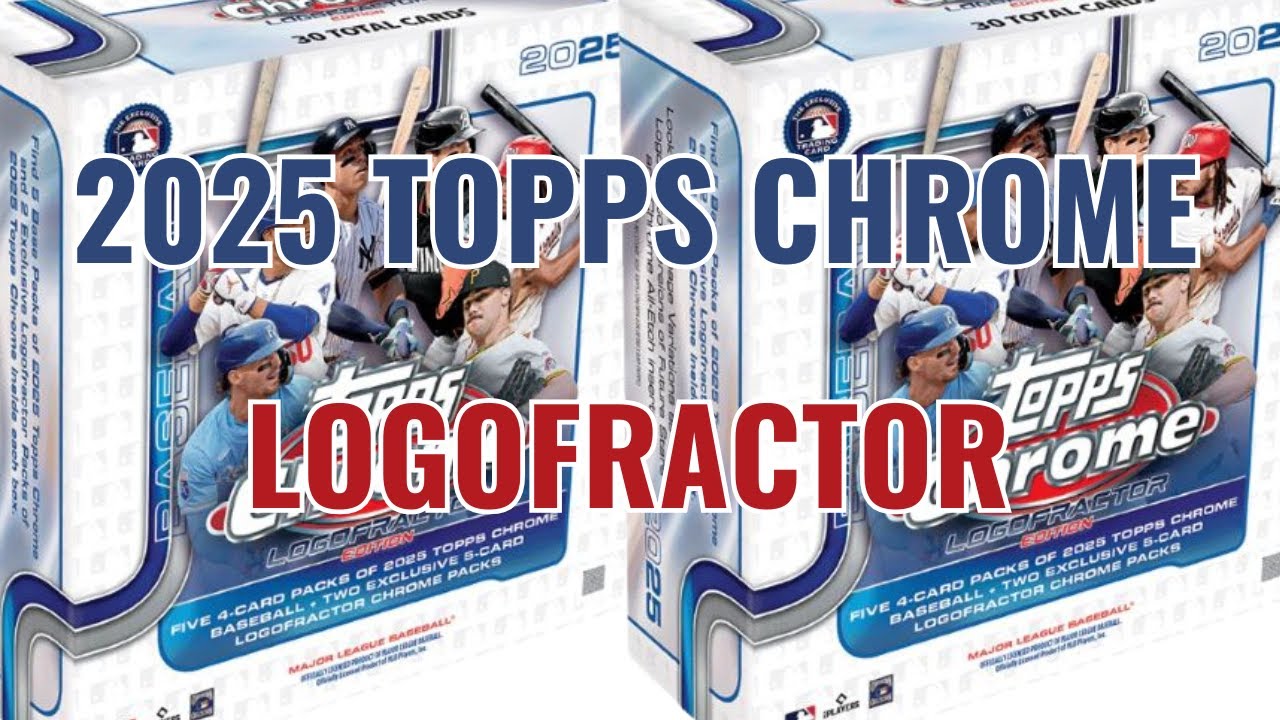 Открытие 1 2025 Topps Chrome Baseball Logofractor Edition Mega Box