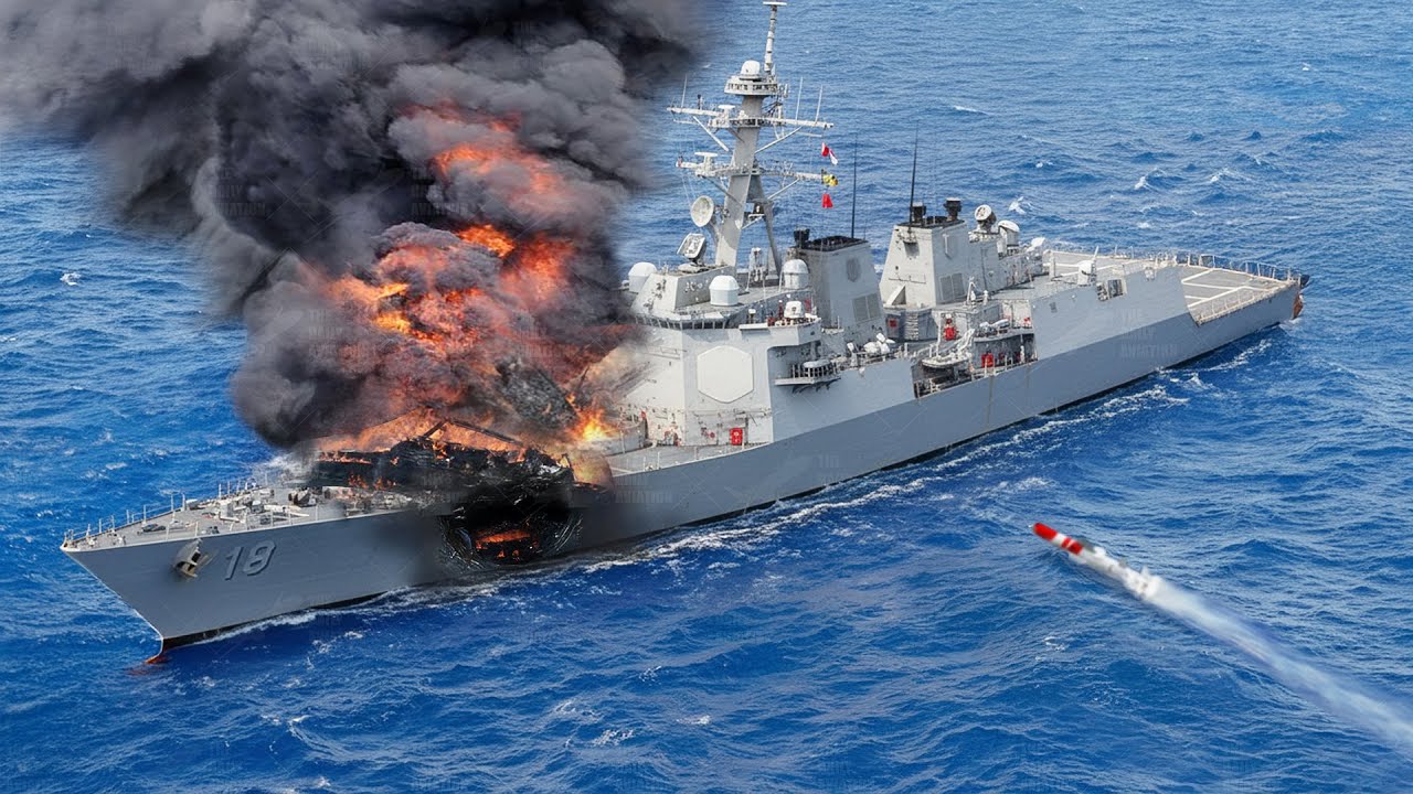 US Navy Sinks Massive Warship With Super Advanced Missiles