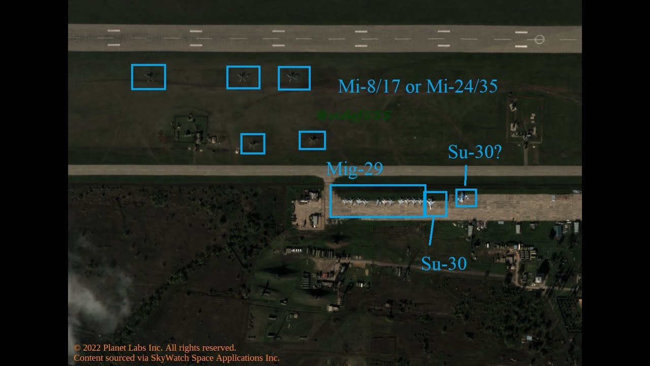 Millerovo Airbase and Kursk Airbase Satellite Photos -- Mig-29s Removed from Storage